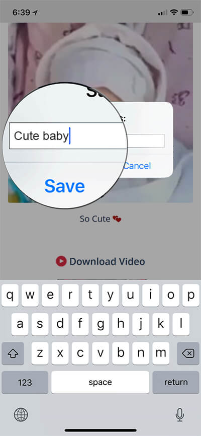save facebook videos to iphone or ipad